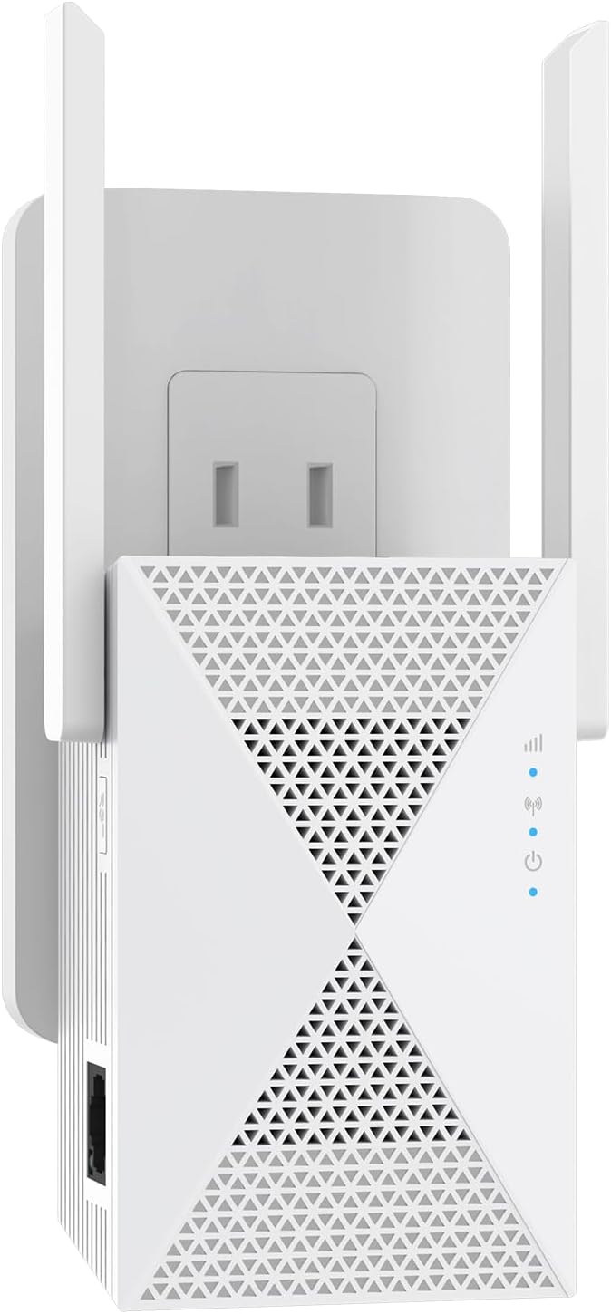 2025 Fastest WiFi Extender Signal Booster – Coverage Up to 9999 sq. ft, Easy Setup, Long Range WiFi Extender, Ethernet Port & Access Point, and Stable Internet Performance with 60+ Devices
