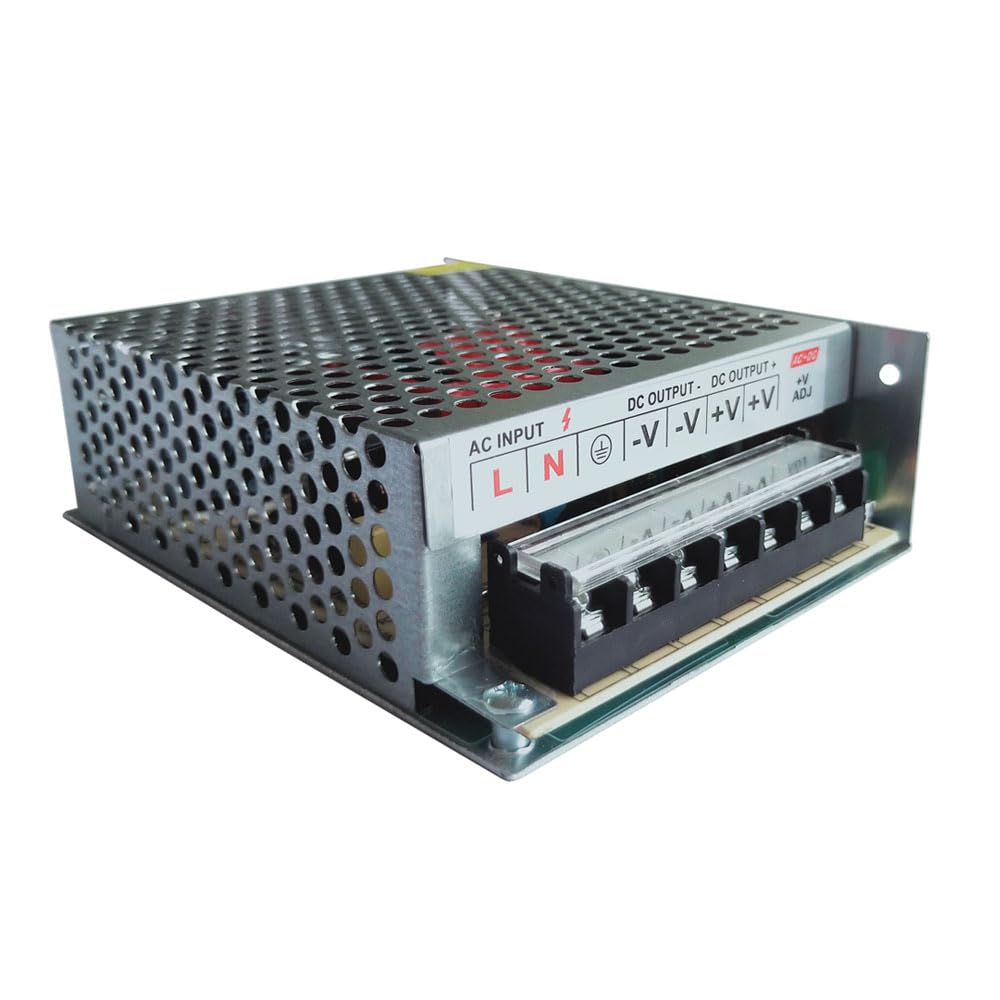 AC 110V/220V to DC 24V 5A 120W Universal Regulated Switching Power Supply Adapter Transformer Driver Converter for LED Strip Light, Security Camera System, Computer Project