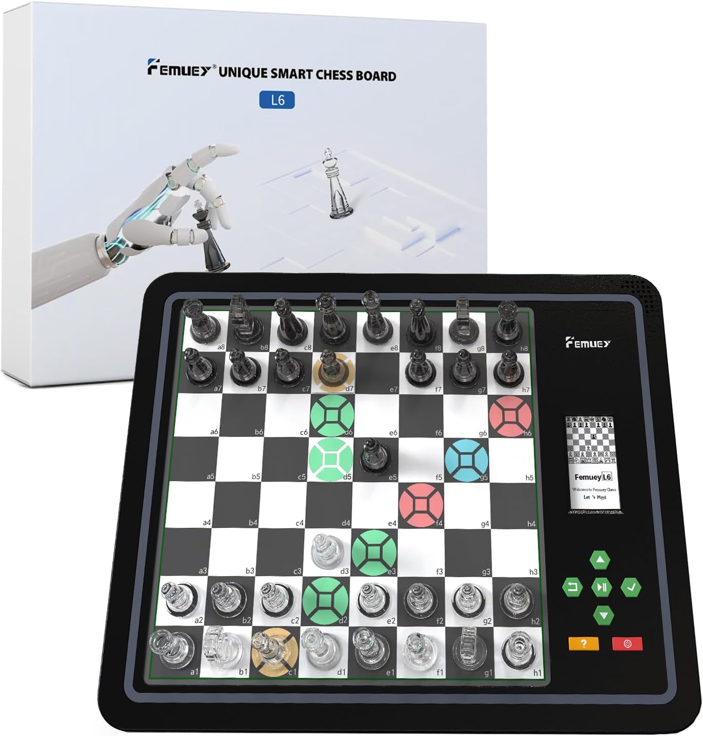 Electronic Chess Set, Board Game, Computer Chess Game, Chess Set Board Game, Electronic Chess Set Game, Chess Sets Games Lovers, for Beginners Great Partner for Play and Practice