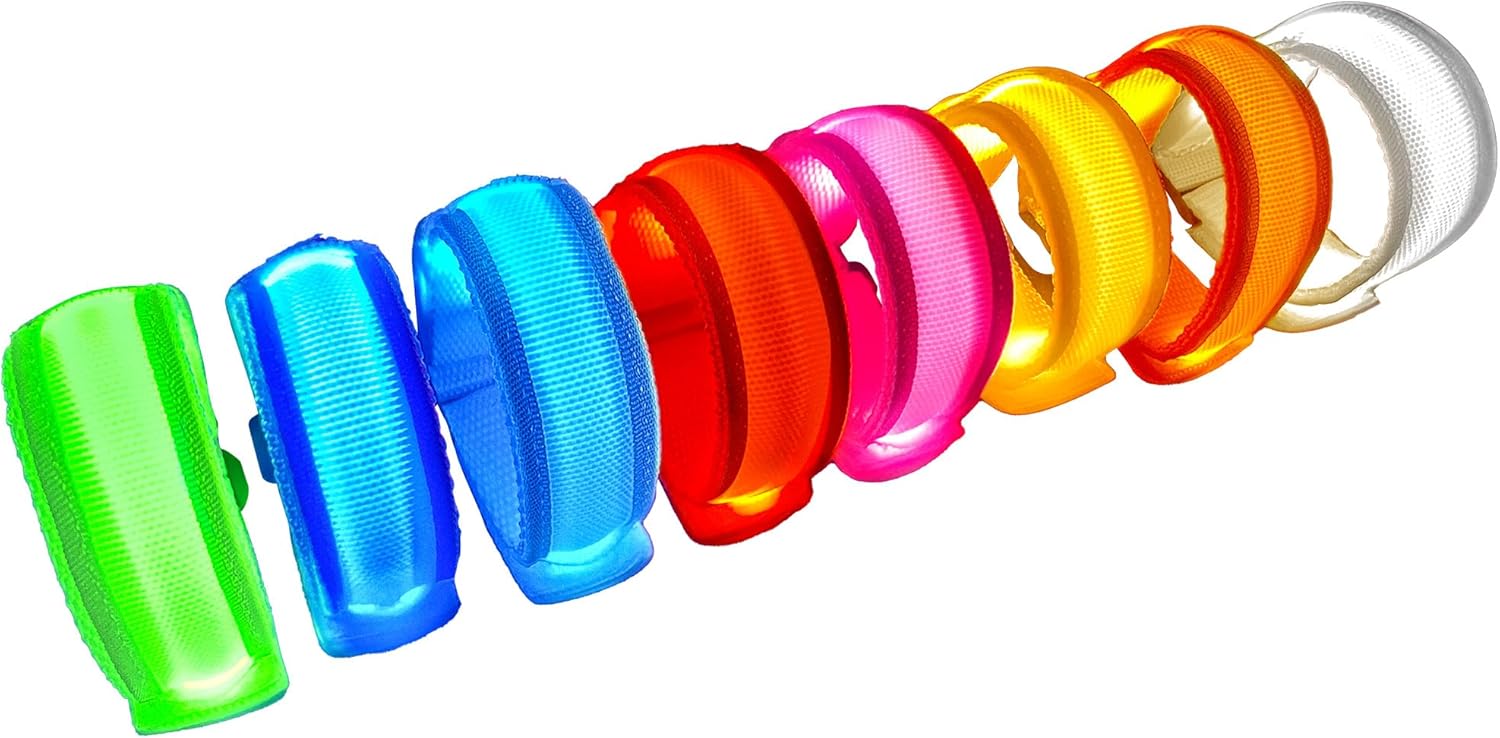 8 PCS LED Glow Bracelets, Light Up Bracelets for Kids Adults – Halloween Glow in The Dark Party Bracelets Favors Supplies for Christmas, Concerts, Festivals, Game Prizes, Sports, Rave Accessories.