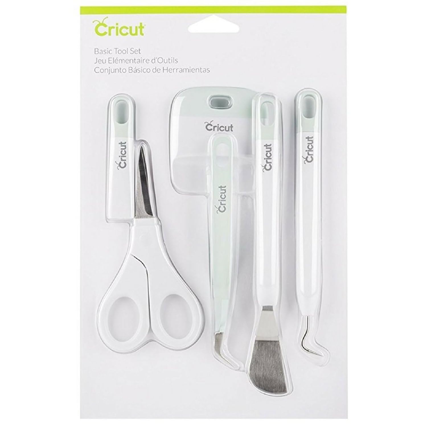 Cricut Basic Tool Set – 5-Piece Precision Tool Kit for Crafting and DIYs, Perfect for Vinyl, Paper & Iron-on Projects, Great Companion for Cricut Cutting Machines, Mint