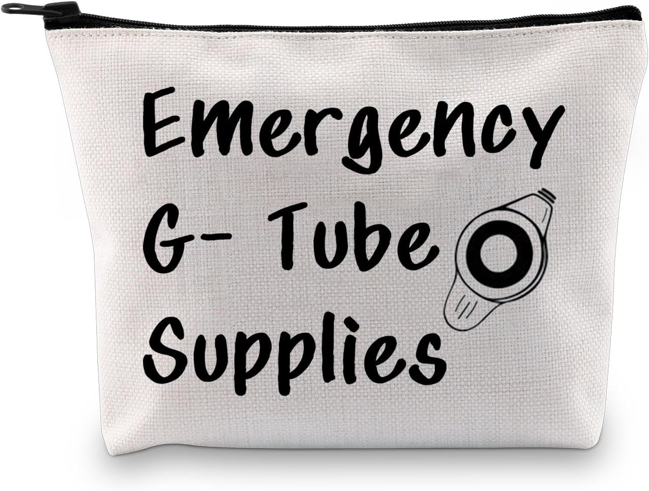 XYANFA Feeding Tube Bag Funny Dietician Gift Nurse Cosmetics Makeup Bag Critical Care Nursing Gift Emergency G Tube Supplies