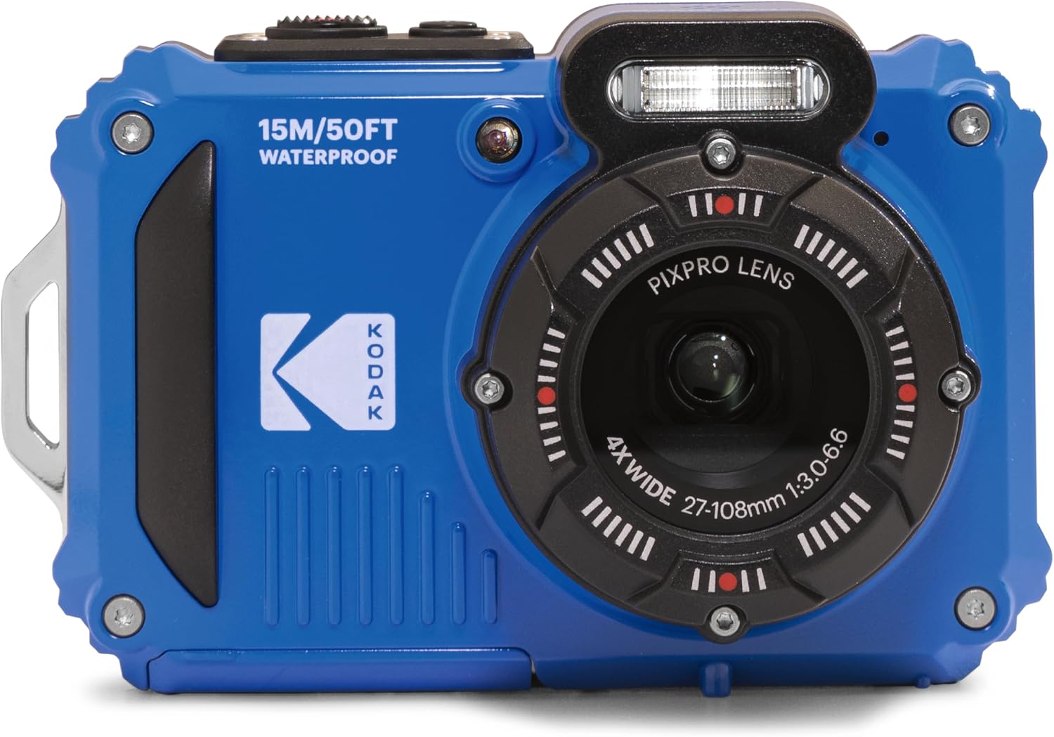 KODAK PIXPRO WPZ2 Rugged Waterproof Shockproof Dustproof WiFi Digital Camera 16MP 4X Optical Zoom 1080P Full HD Video Vlogging Camera 2.7″ LCD (Blue)