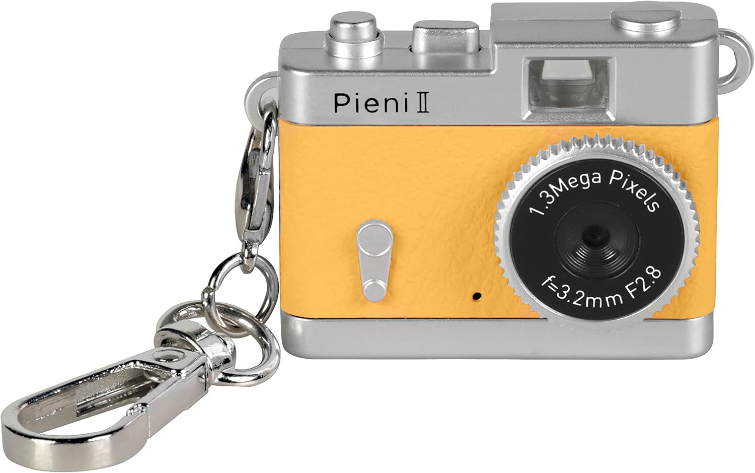 Kenko 144343 Pieni II Digital Toy Camera, Orange Keychain Set, 1.31 Megapixels, Photo and Video Capturing Function, Micro SD Card Slot