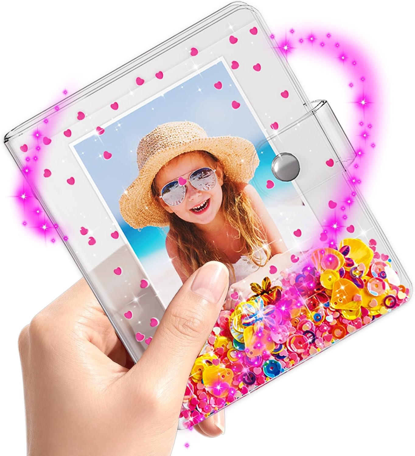 Small Photo Album 2×3 for Instax Mini Series Instant Film, 3 Inch Mini Photo Album for Polaroid Snap, Gift for 3~10 Year Old Girl, Stocking Stuffers (Holds 60 Photos)