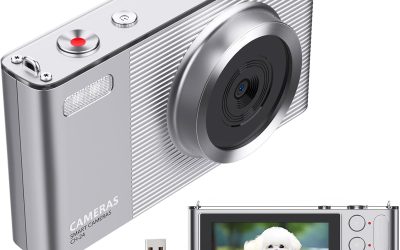 Digital Camera for Photography, 4K 72MP Vlogging Camera, Autofocus Point and Shoot Digital Camera for Teens Adult Beginner 16X Zoom, 32GB Card, Silver