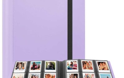 432 Pockets Photo Album for Fujifilm Instax Mini Camera, Polaroid Mini Camera, for Fujifilm Instax 12 11 9 40 99 90 8 7 Evo LiPlay Instant Cameras, 2×3 Inch instax Mini Photo Album (Purple)