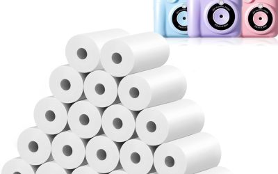 20 Rolls MIARALA Instant Print Kids Camera Paper Roll Refill, HD Print Camera Paper Refill for Most Kids Instant Camera, BPA-Free