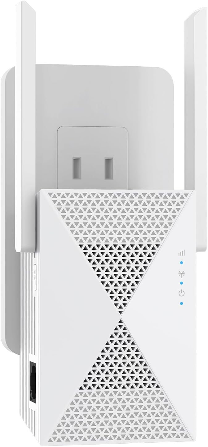 2025 Fastest WiFi Extender Signal Booster – Coverage Up to 9999 sq. ft, Easy Setup, Long Range WiFi Extender, Ethernet Port & Access Point, and Stable Internet Performance with 60+ Devices