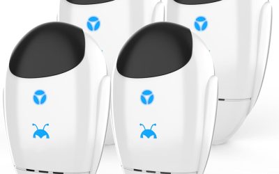 2025 Upgraded Ultrasonic Pest & Insect Repeller, Ultrasonic Repellent for Roach, Rodent, Mouse, Bugs, Mosquito, Mice, Spider, Ant, Electronic Plug in Pest Deterrent, 4 Packs