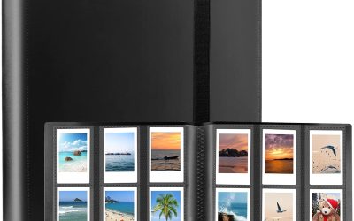 432 Pockets Photo Album for Fujifilm Instax Mini Camera, Polaroid Camera, for Fujifilm Instax Mini 12 11 9 40 99 90 8 7 Evo LiPlay Instant Camera, Polaroid Snap PIC-300 Z2300 Instant Camera (Black)