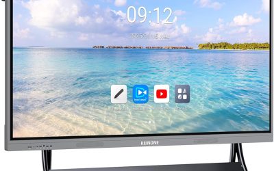 55” 4K Smart Board, Android 14 OS 8+128 GB Interactive Whiteboard, Electronic Digital Whiteboard with Open App Ecosystem, Touchscreen Smart Board for Home, Office and Classroom, Gray