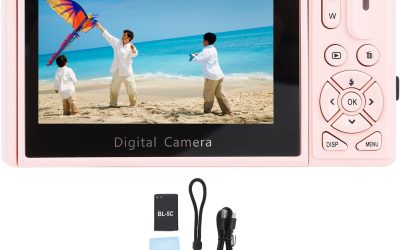 5K Digital Camera for Photography and Video, 48MP Autofocus Vlogging Camera with Flash, 3.0″ LCD Screen, 16X Zoom