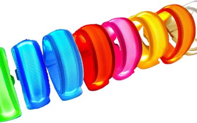 8 PCS LED Glow Bracelets, Light Up Bracelets for Kids Adults – Halloween Glow in The Dark Party Bracelets Favors Supplies for Christmas, Concerts, Festivals, Game Prizes, Sports, Rave Accessories.