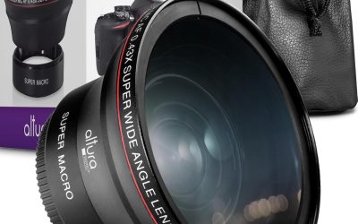 Altura Photo 58MM 0.43x HD Wide Angle Lens with Macro – Attaches to 58MM Filter Thread (Not Camera Body) – DSLR Accessories for Canon Rebel T7, T7i, T8i, T6i, T6s, T6, SL2, SL3, EOS 70D, 77D, 80D, 90D