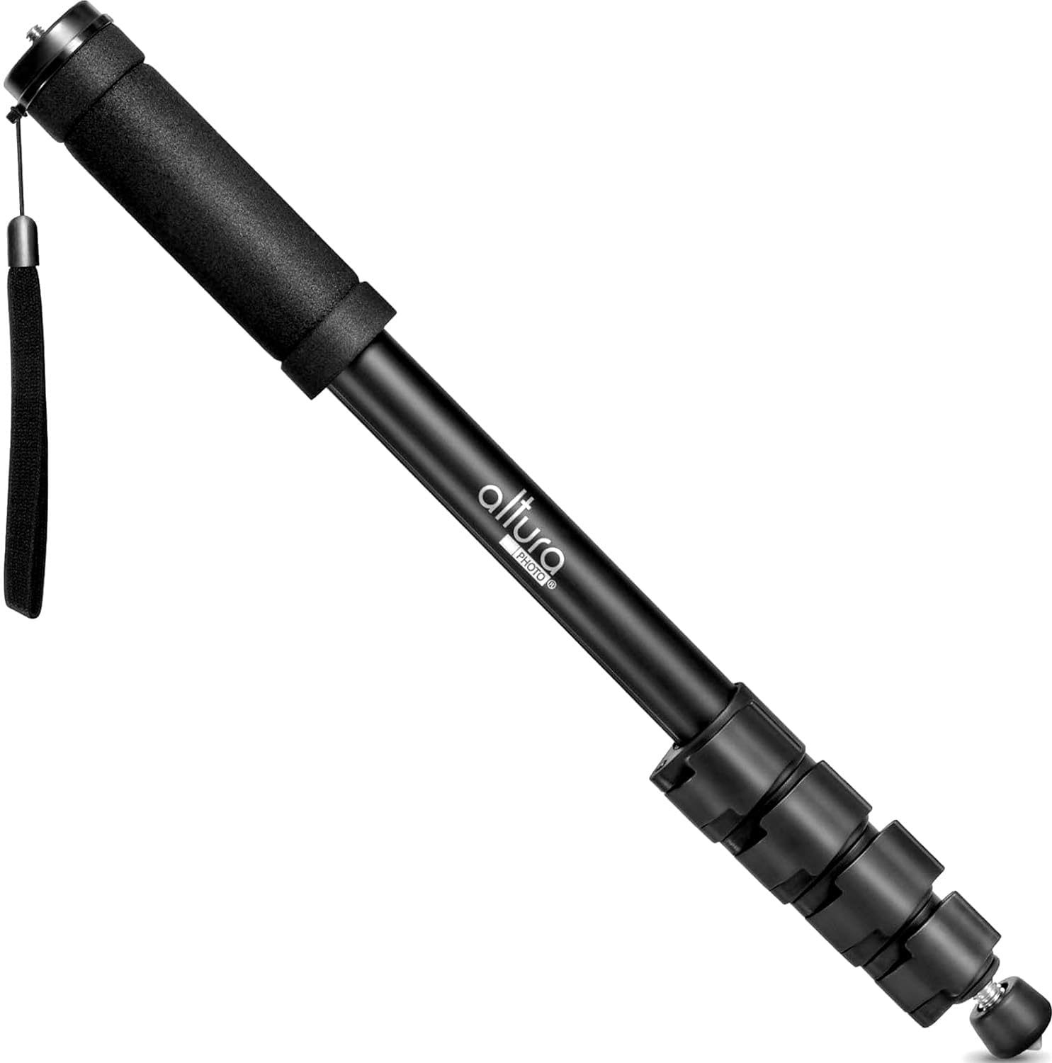 Altura Photo 62-Inch Camera Monopod – Heavy Duty Stand for Canon, Nikon, & Sony Mirrorless & DSLR Cameras – Steady Photography, Lightweight & Portable – Easy to Carry with Pouch