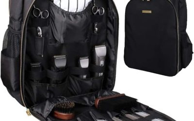 Barber Supplies Bag Organizer for Clippers and Supplies, Portable Clipper Bags and Cases for Men, Hairstylist Clipper Backpack for Barber Tools Storage Traveling Bag Case