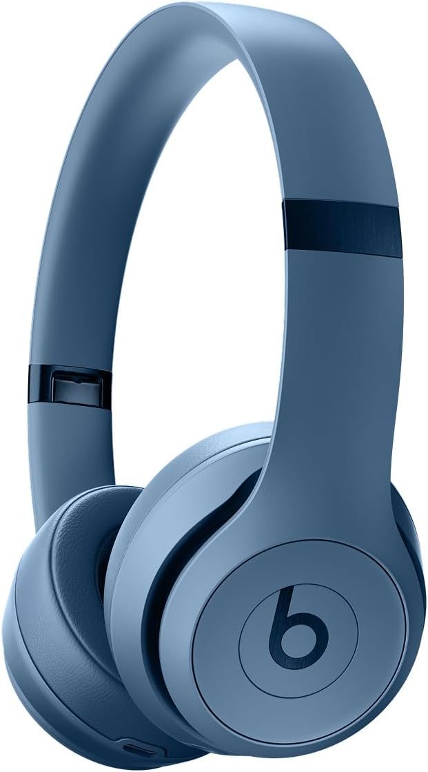 Beats Solo 4 – Wireless Bluetooth On-Ear Headphones, Apple & Android Compatible, Up to 50 Hours of Battery Life – Slate Blue