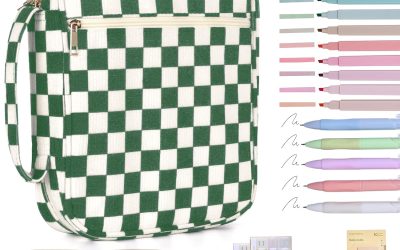 Bible Cover Case for Women Corduroy Bible Case for Girls Checkered Large Bible Cover with Handle Bible Study Supplies Accessories Christian Gifts for Women (Deep Green, Medium)