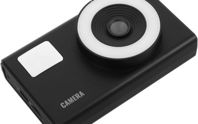 Compact Digital Camera with Ccd Sensor for Photos and Video Recording Portable and Lightweight for Travel Family and School Use with Type-c Adapter