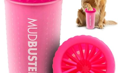 Dexas MudBuster Portable Dog Paw Cleaner, Pink Large Pet Supplies and Accessories