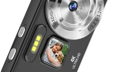 Digital Camera, Autofocus 4K 64MP Point and Shoot Digital Cameras for Teens with 64GB Card, 18X Zoom Anti-Shake Compact Video Camera for Student Kids Boys Girls Beginner – Black