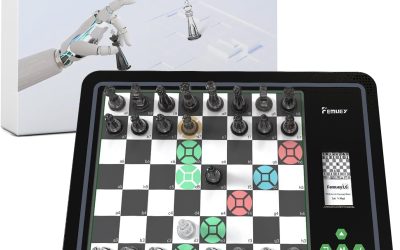 Electronic Chess Set, Board Game, Computer Chess Game, Chess Set Board Game, Electronic Chess Set Game, Chess Sets Games Lovers, for Beginners Great Partner for Play and Practice