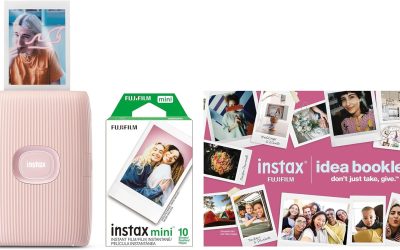 FUJIFILM Instax Mini Link 2 Smartphone Printer Bundle 2025 – Soft Pink