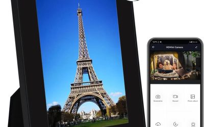 Hidden Camera Photo Frame – WiFi Spy Cam with Remote Viewing – 1080P FHD Nanny Cam for Indoor Security, Wireless Video Recorder