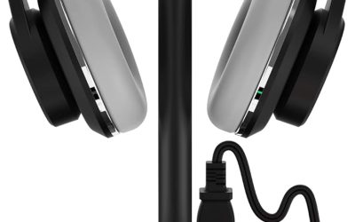 KAFRI RGB Headphone Stand with USB A&C Charger Desk Gaming Headset Holder Hanger Rack with 3 USB Charging Port and 2 Outlet – Suitable for Gamer Desktop Table Game Earphone Accessories Boyfriend Gifts