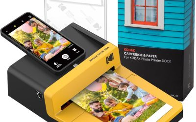 KODAK Dock ERA Plus 4PASS Instant Photo Printer, 4×6 inches, 90 Sheets Bundle