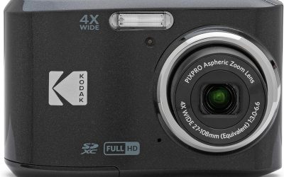 KODAK PIXPRO Friendly Zoom FZ45-BK 16MP Digital Camera with 4X Optical Zoom 27mm Wide Angle and 2.7″ LCD Screen (Black)