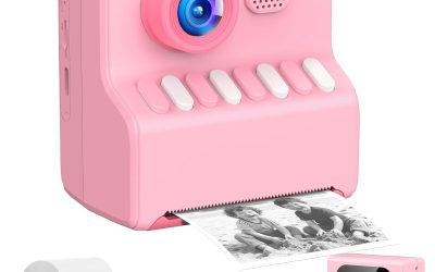 Kids Camera Instant Print Pink: HODDRCCN 32G Instant Print Camera for Kids -1080P HD – Christmas Birthday for Girls Age 3-12 – Ideal Toy for 3 4 5 6 7 8 9 10 11 12 Girls Boys