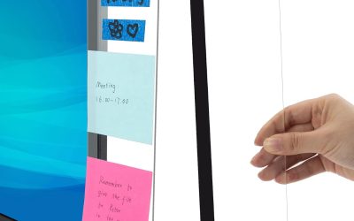 MDOZQ Office Desk Accessories 2pcs Computer Monitor Memo Board Message Board Supplies for Women Men Sticky Note Holder Home Desktop Decor