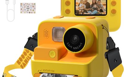 Mafiti Kids Camera Instant Print, 48MP Digital Camera Selfie 1080P Video with 32G TF Card, Toys Gifts for Girls Boys Aged 3-12 for Christmas/Birthday/Holiday (Orange)