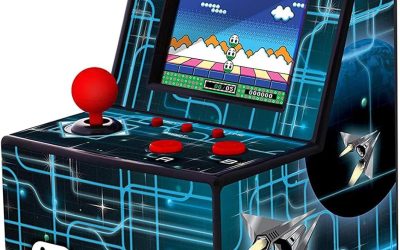 My Arcade Retro Machine Playable Mini Arcade: 200 Retro Style Games Built In, 5.75 Inch Tall, Powered by AA Batteries, 2.5 Inch Color Display, Speaker, Volume Control