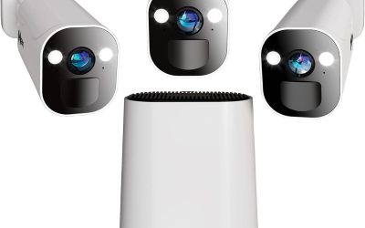 Night Owl 8 Channel Wi-Fi Video Home Security Hub with (3) Battery-Powered Wi-Fi 2K HD Indoor/Outdoor Spotlight Cameras with 2-Way Audio and 64GB microSD Card (Expandable up to 8 Cameras)