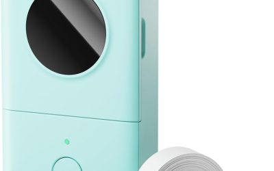 Phomemo D30 Label Maker Machine, Portable Bluetooth Mini Label Printer, Smartphone Handheld Thermal Sticker Small Labeler Multiple Templates Font Icon Inkless Custom Label for Home Kids School Items