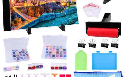 Ratukall 183PCS A4 Diamond Painting Light Pad Kit, Light Board for Diamond Painting Accessories, Tracing Light Box with 5D Painting Tools Set for Full Drill & Partial Drill Art