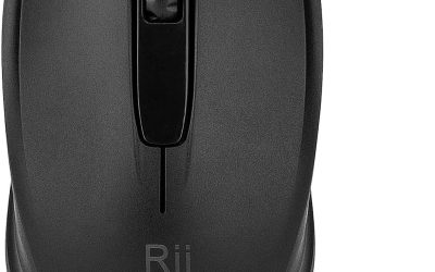 Rii Wireless Mouse, 2.4G Portable Computer Mice for PC, Laptop, Windows,Office Included Wireless USB dongle (Black)