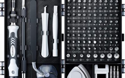 SHOWPIN 122 in 1 Precision Computer Screwdriver Kit, Laptop Screwdriver Sets with 101 Magnetic Drill Bits, Computer Accessories, Electronics Tool Kit Compatible for Tablet, PC, iPhone, PS4 Repair