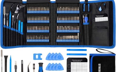 STREBITO Electronics Precision Screwdriver Sets 142-Piece with 120 Bits Magnetic Repair Tool Kit for iPhone, MacBook, Computer, Laptop, PC, Tablet, PS4, Xbox, Nintendo, Game Console