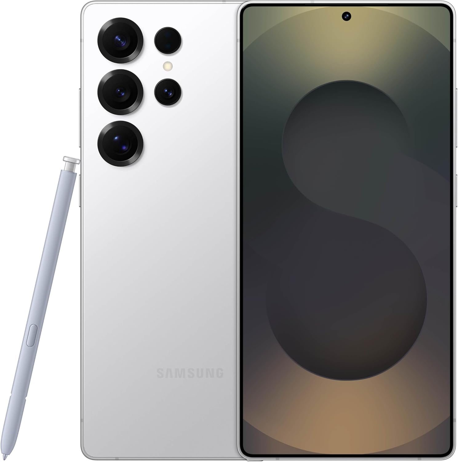 Samsung Galaxy S25 Ultra 512GB AI Smartphone, Unlocked Android, AI Night Mode Camera, Snapdragon 8 Elite Fast Processor, 5000mAh Battery, Built-in S Pen, 2025, US 1 Yr Warranty, Titanium Whitesilver