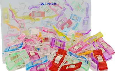 Sewing Clips for Fabric and Quilting,WENICE 40pcs Embroidery Clips of Sewing Products for Sewing Supplies and Accessories