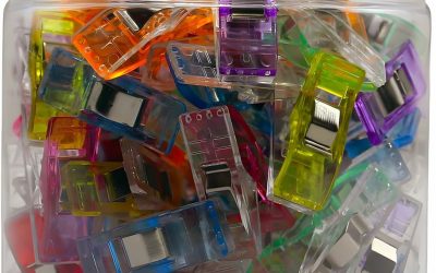 Sewing Clips,100 Pcs,Sewing Clips for Fabric,Fabric Clips for Sewing and Quilting,Quilting Clips for Binding,Sewing Accessories and Supplies(9 Colors)