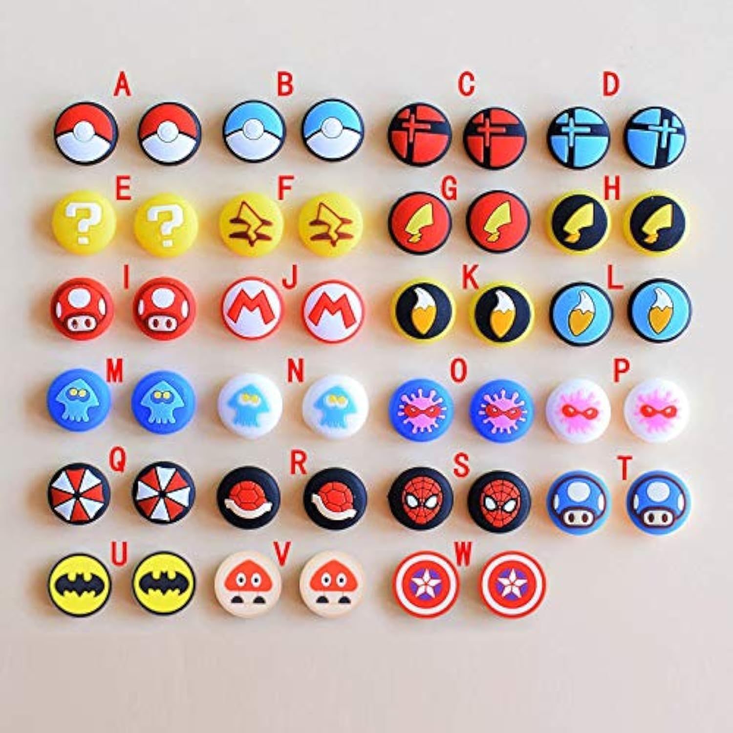 Silicone Analog Thumb Grip Stick Set Joystick Cap Thumbstick Cover Caps for Switch NS Switch Lite Controller Thumbsticks Cap (R)
