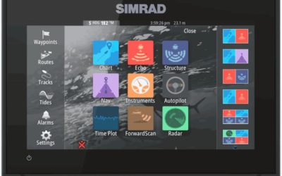 Simrad GO Chartplotter and Fish Finder, with Transducer and Radar Options, Preloaded C-MAP Discover Chart Card