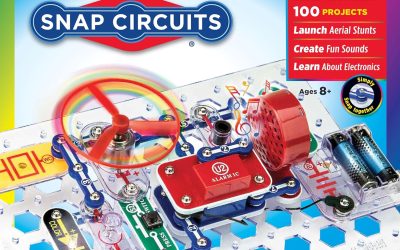 Snap Circuits Jr. SC-100 Electronics Exploration Kit, Over 100 Projects, Full Color Project Manual, 28 Parts, STEM Educational Toy for Kids 8 +