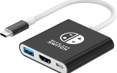 Switch Dock Compatible with Nintendo Switch Docking Station Portable Switch TV Adapter Support 4K/30HZ Switch TV Dock Mode Compatible Switch Doc Station for Nintendo Switch/OLED (NOT for Switch 2)