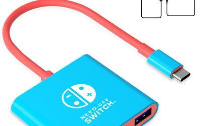 Switch Dock for Nintendo Switch Tv Adapter Portable Switch Docking Station, Switch TV Adapter Compatible Steam Deck/Switch OLED, USB C to HDMI Adapters Support 4K/1080P Switch TV Dock Mode